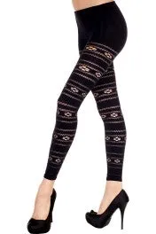 Music Legs Music Legs Floral Net Opaque Leggings Vibrators