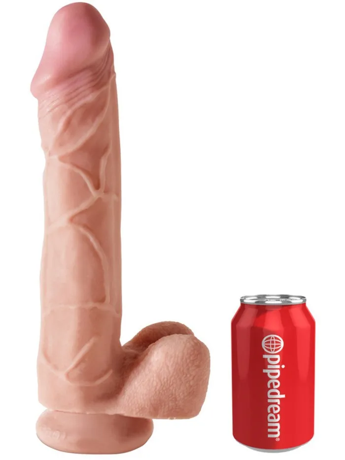 Pipedream Products Female Sex Toys KING COCK 12 in with Balls Dual Density REALISTIC DILDO