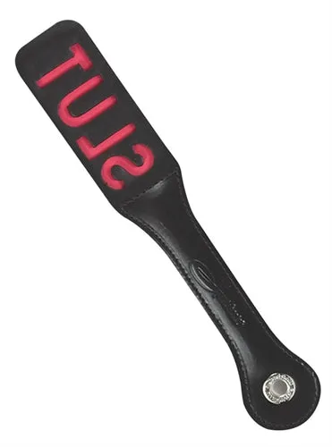 Sportsheets Restraints SLUT Leather Impression Paddle