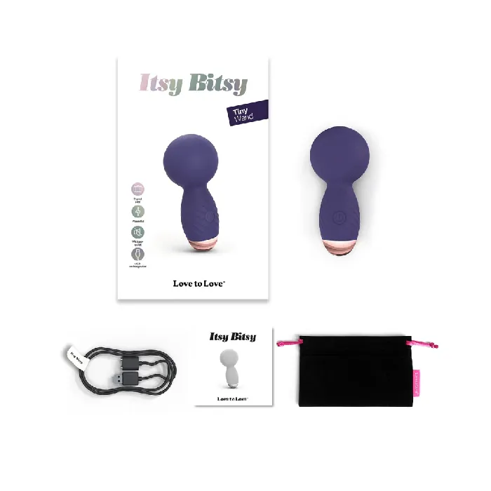 Vibrators Love To Love Love to Love Itsy Bitsy Mini Wand Vibrator