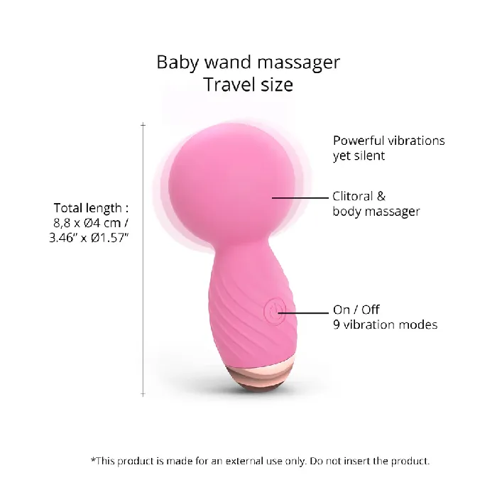 Vibrators Love To Love Love to Love Itsy Bitsy Mini Wand Vibrator