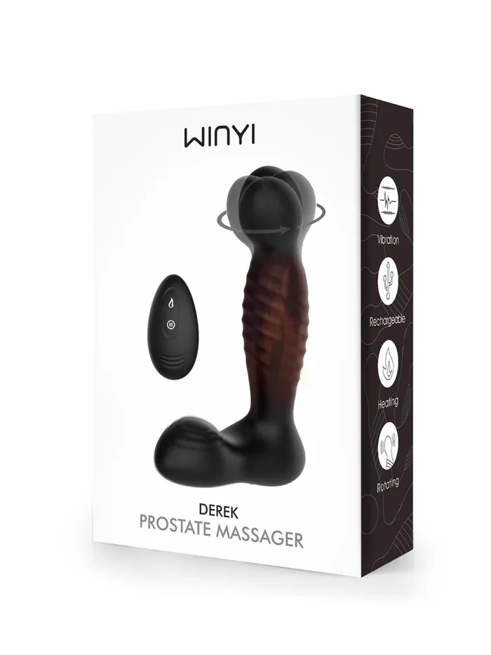 Winyi Derek Warming Rotating Vibrating Prostate Stimulator Winyi Male Sex Toys