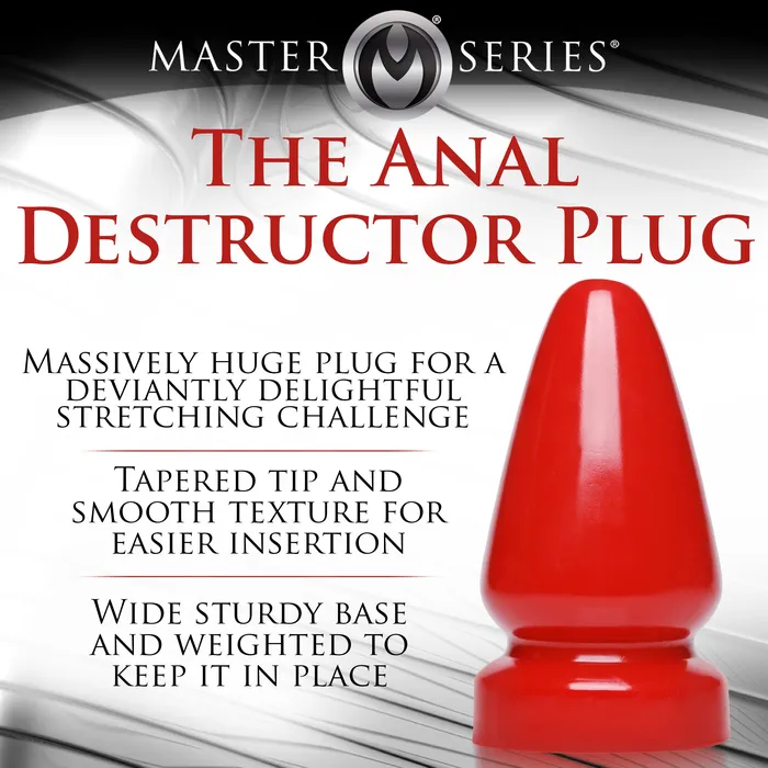 Anal Destroyer Butt Plug Master Series Anal