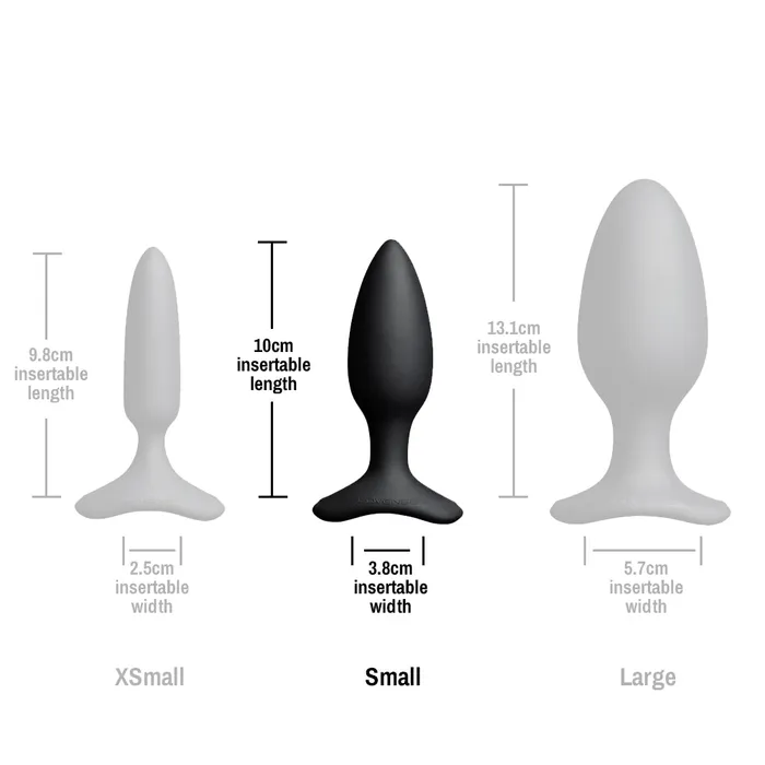 Anal Lovense Lovense Hush 2 Bluetooth Vibrating 15 Butt Plug Small