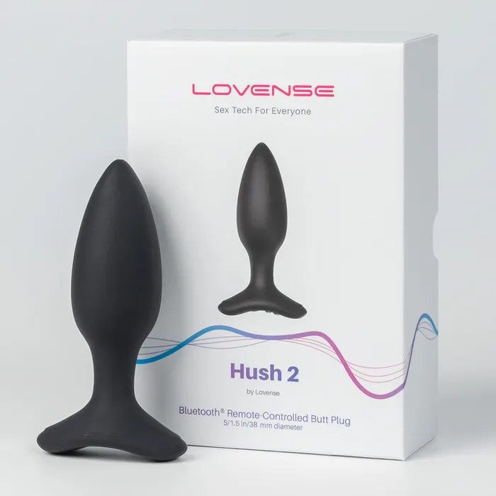 Anal Lovense Lovense Hush 2 Bluetooth Vibrating 15 Butt Plug Small