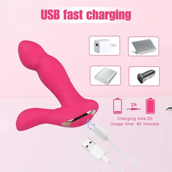 Anal Xinghaoya 3In1 Remote Control Wiggling Fingering Prostate Massager