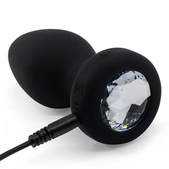 Ashella Vibes Remote Control Vibrating Jewel Butt Plug Large AAPD Male Sex Toys