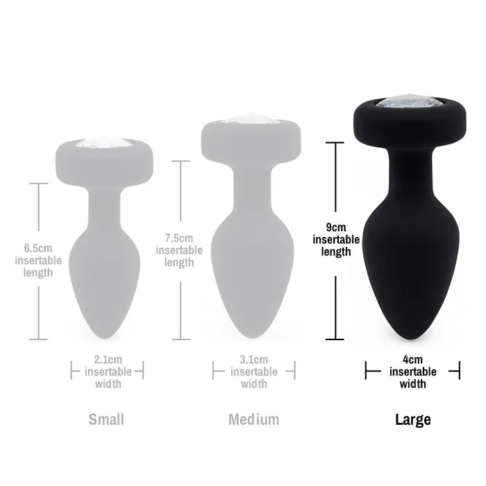 Ashella Vibes Remote Control Vibrating Jewel Butt Plug Large AAPD Male Sex Toys
