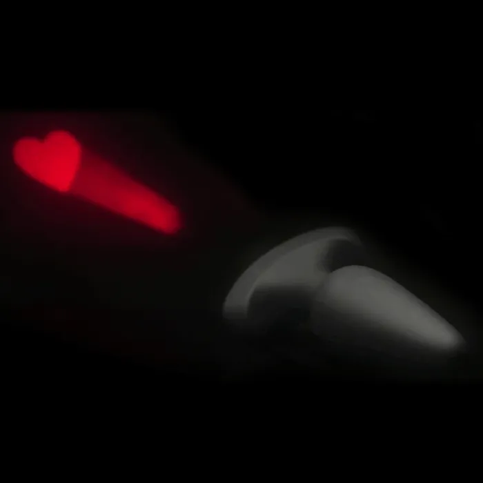 Booty Sparks Male Sex Toys 28X Laser Heart Silicone Anal Plug with Remote