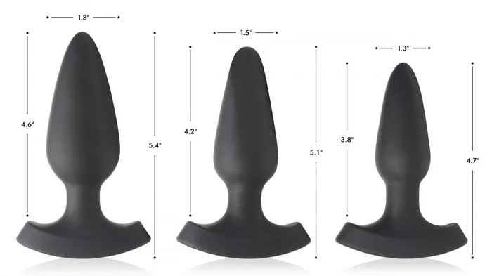 Booty Sparks Male Sex Toys 28X Laser Heart Silicone Anal Plug with Remote