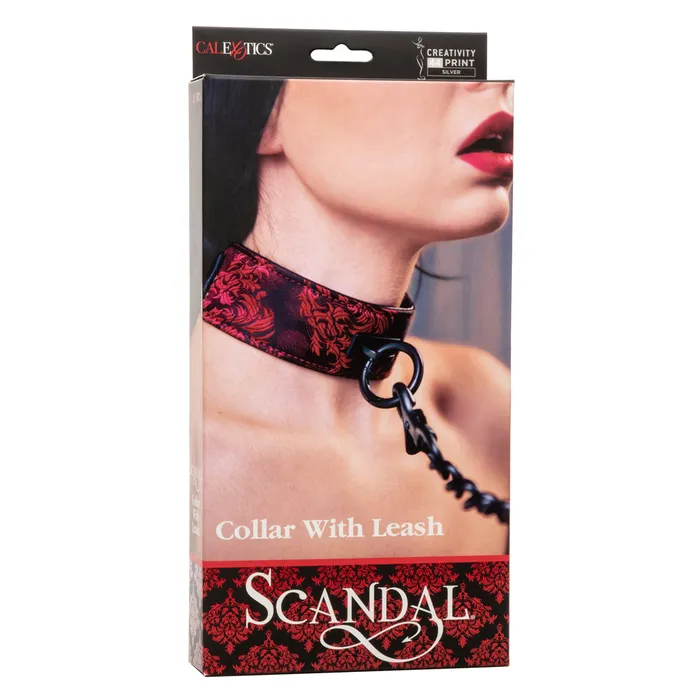 California Exotics Scandal Collar With Leash Male Sex Toys