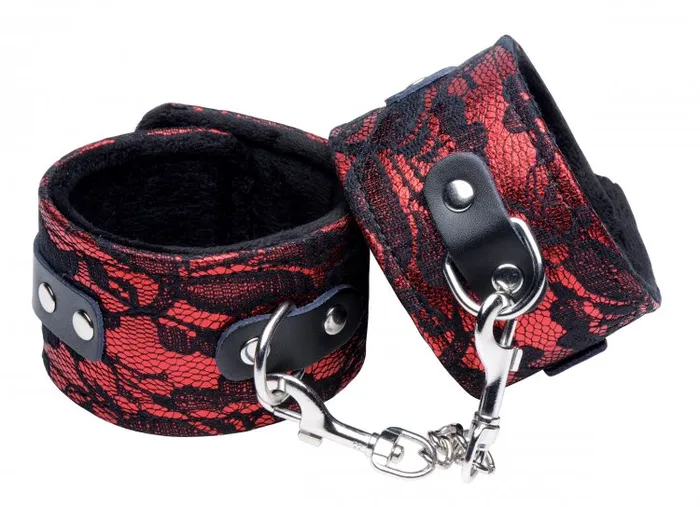Couples Frisky Lacy Red 5 Piece Bondage Set Frisky