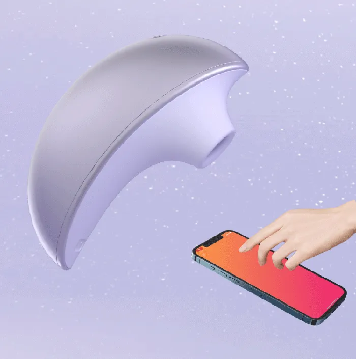 Couples SVAKOM Pulse Galaxie Clit Suction Vibrator with Projector AppControlled SVAKOM