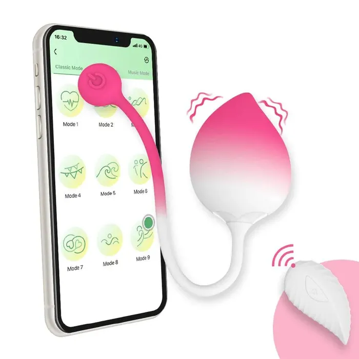 Couples Xinghaoya Cute Peach Smart APP Controlled Vibrating Egg