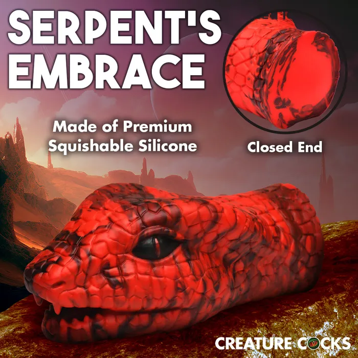 Creature Cocks Male Sex Toys Serpentine Stroker Silicone Masturbator