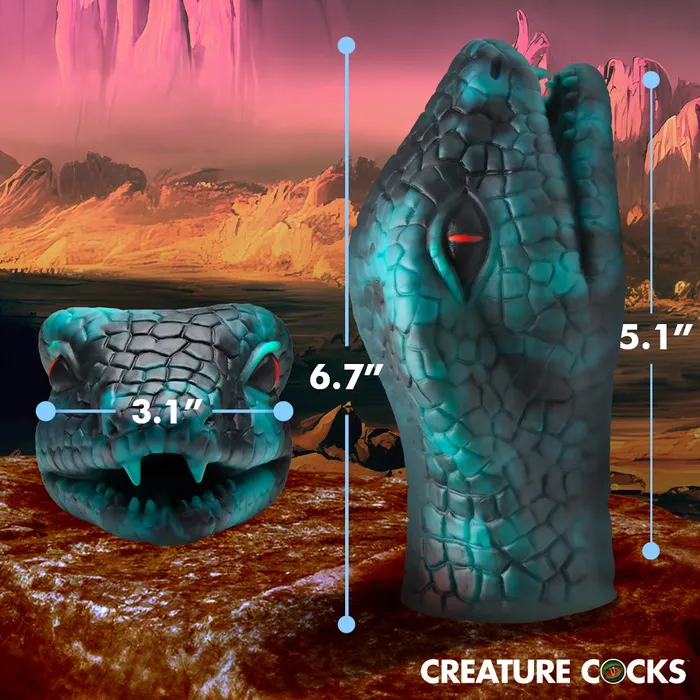 Creature Cocks Male Sex Toys Serpentine Stroker Silicone Masturbator