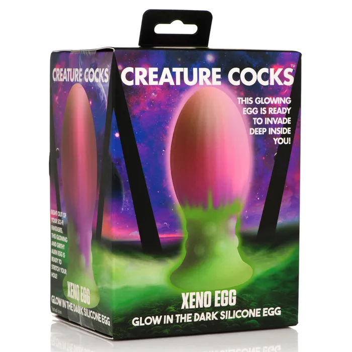 Creature Cocks Xeno Glow in the Dark Silicone Alien Egg XR Brands Dildos