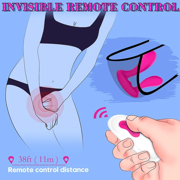 Female Sex Toys 3 in1 Invisible Wear Panties Vibrator Lusty Age
