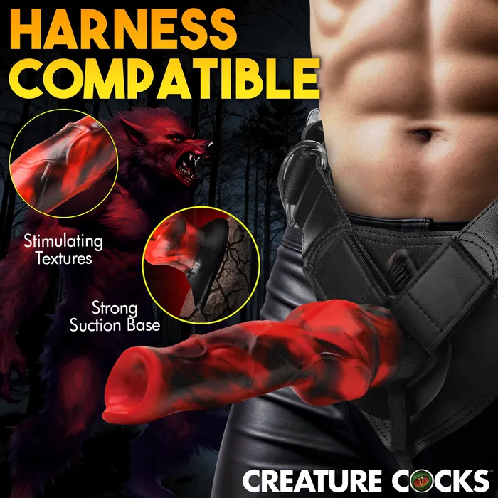 Female Sex Toys Creature Cocks Vibra Beast Vibrating Silicone Dildo