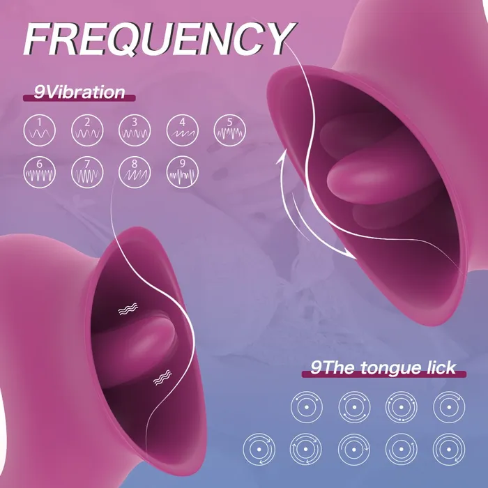 Female Sex Toys Lusty Age Clitoral And Nipples Licking Tongue Vibrator