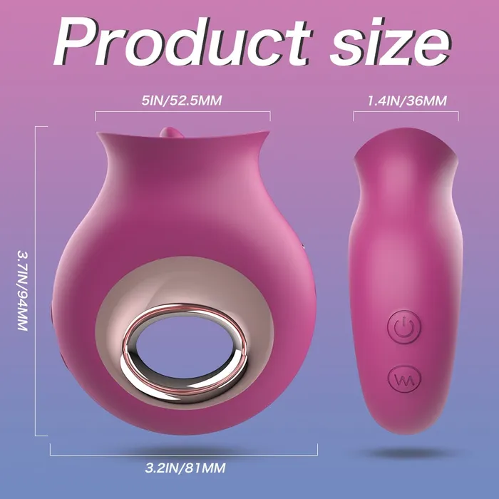 Female Sex Toys Lusty Age Clitoral And Nipples Licking Tongue Vibrator