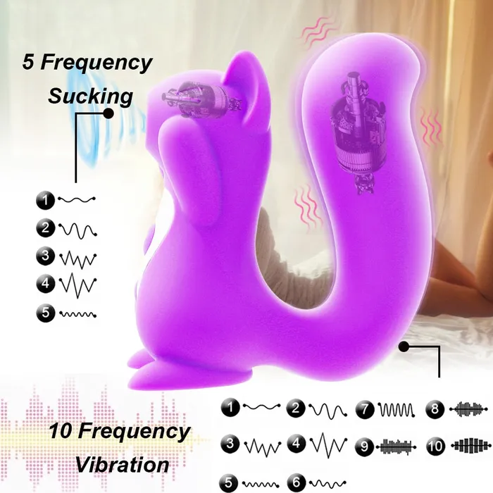 Female Sex Toys Lusty Age Squirrel Sucking Women Dildo Vibrator
