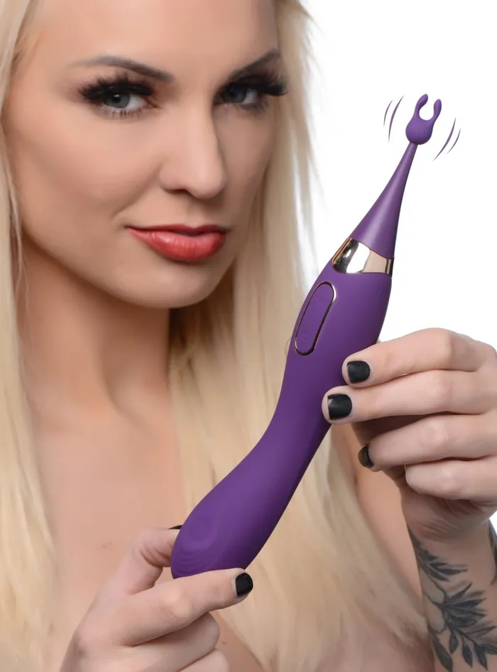 Inmi Pulsing Gspot Pinpoint Silicone Vibrator with Attachments Female Sex Toys