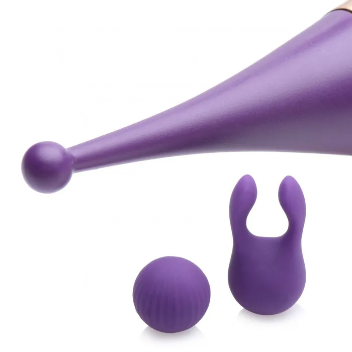 Inmi Pulsing Gspot Pinpoint Silicone Vibrator with Attachments Female Sex Toys