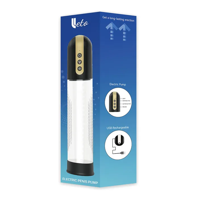 Leto Electric Vacuum Textured Penis Pump Leto Male Sex Toys