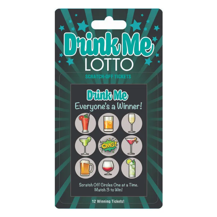 Little Genie Productions Vibrators Drink Me ScratchOff Lotto Tickets