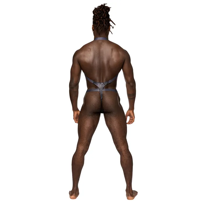 Male Power SNaked Snakeskin Print Shoulder Sling Harness Thong Male Power Male Sex Toys