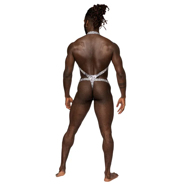 Male Power SNaked Snakeskin Print Shoulder Sling Harness Thong Male Power Male Sex Toys