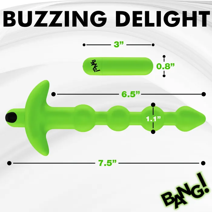 Male Sex Toys Bang GlowintheDark Silicone Anal Beads