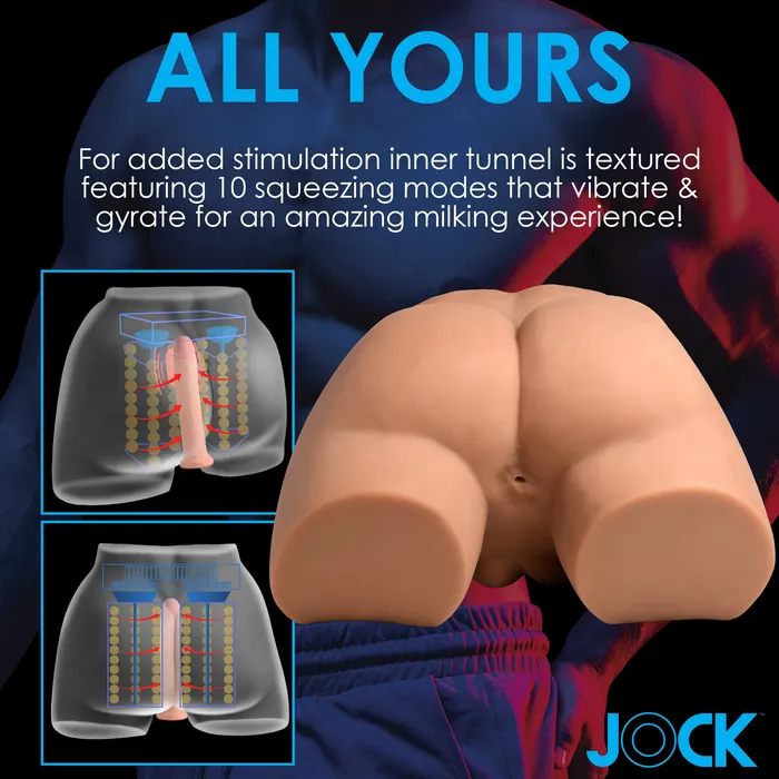 Male Sex Toys Curve Toys JOCK AutoSqueezing Vibrating Male Masturbator