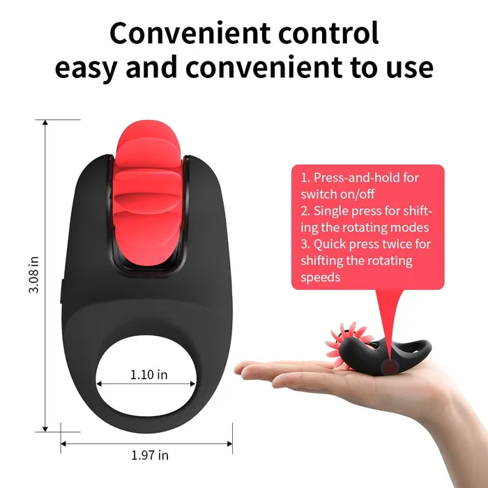 Male Sex Toys Lusty Age Mens Automatic Vibration Cock Ring