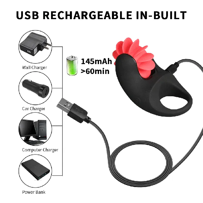 Male Sex Toys Lusty Age Mens Automatic Vibration Cock Ring