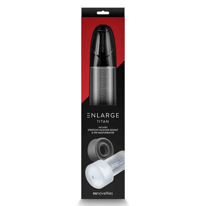 Male Sex Toys ns novelties Enlarge Titan Programmable Suction Penis Pump With Masturbator