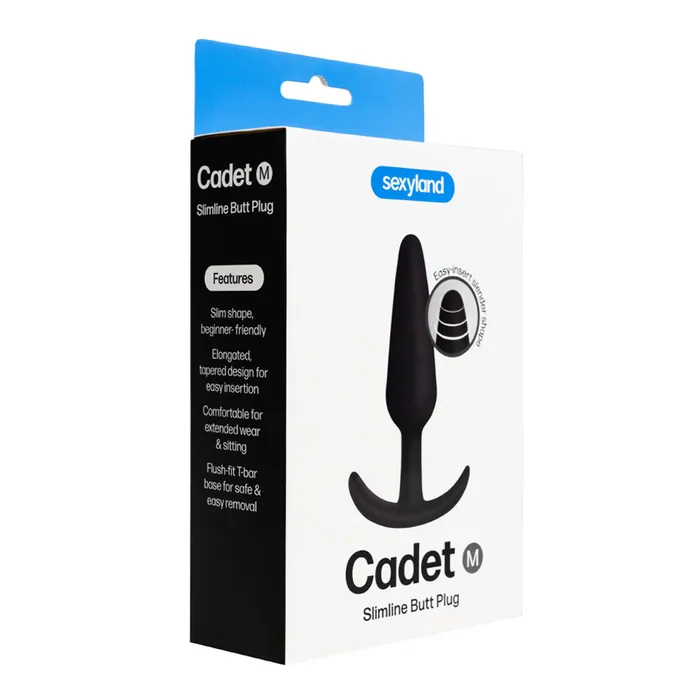 Male Sex Toys Sexyland Sexyland Cadet Slimline Silicone Butt Plug Medium