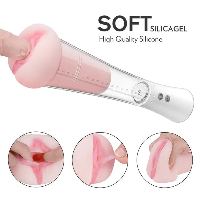 Male Sex Toys Xinghaoya 2In1 Realistic Penis Pump Masturbator Male Sex Toys Xinghaoya 2In1 Realistic Penis Pump Masturbator