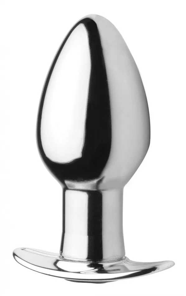 Master Series Male Sex Toys Chrome Blast 7X Rechargeable Butt Plug with Remote Control