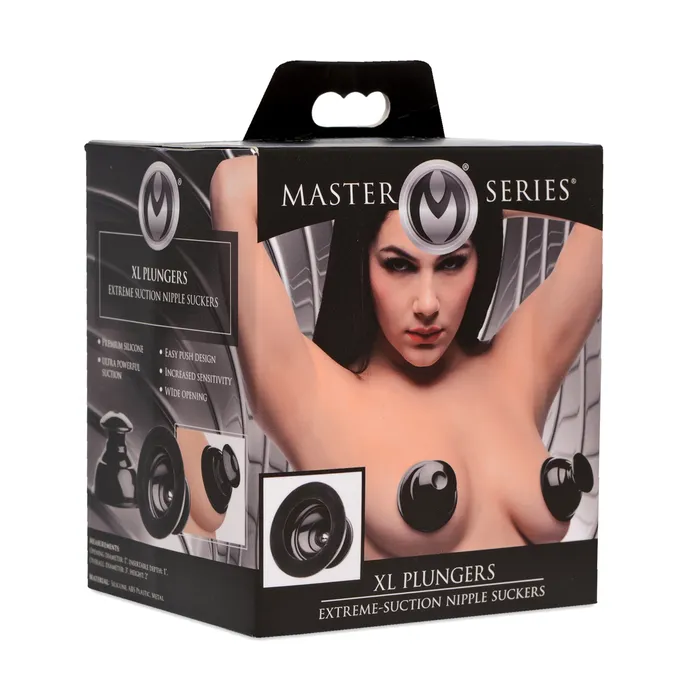 Master Series Male Sex Toys XL Plungers Extreme Nipple Suckers