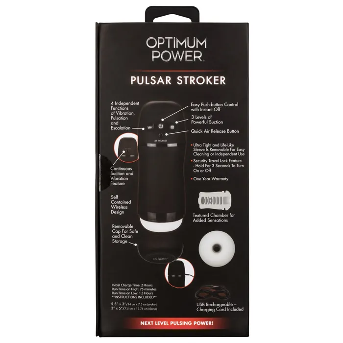 Optimum Power Pulsar Stroker California Exotics Male Sex Toys
