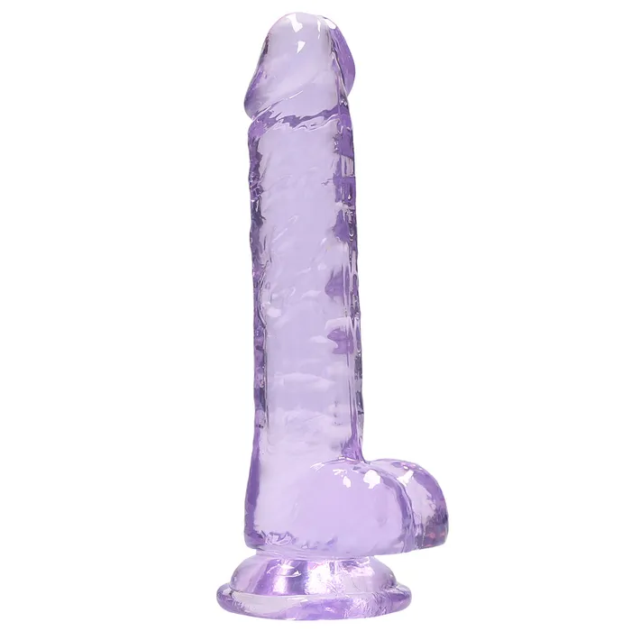 RealRock 7 Crystal Clear Realistic Dildo With Balls Suction Cup Shots Media Female Sex Toys RealRock 7 Crystal Clear Realistic Dildo With Balls Suction Cup Shots Media Female Sex Toys