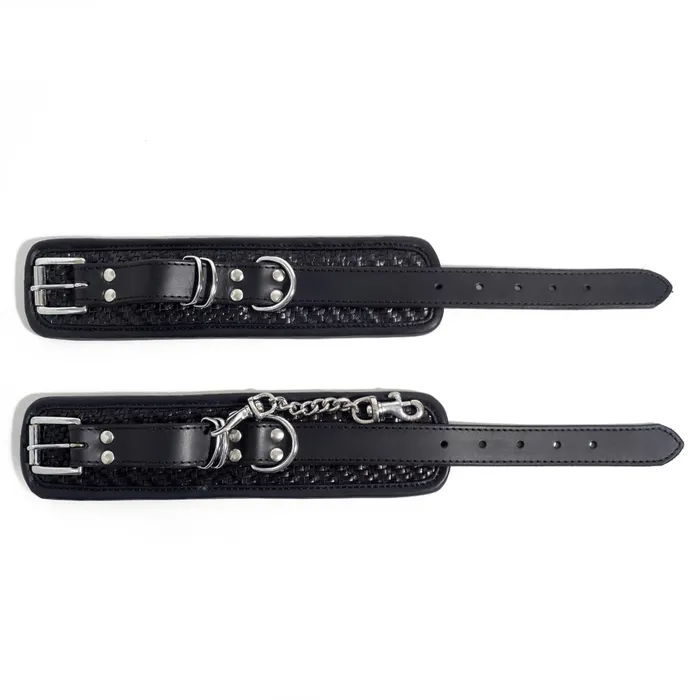 Restraints Zorba International Zorba Woven Leather Wrist Cuffs