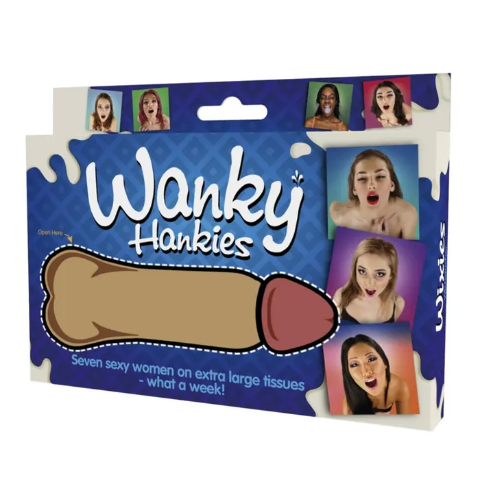Vibrators Landmark Wanky Hankies Printed Facial Tissues