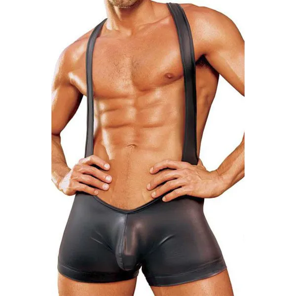 Vibrators Poison Rose POISON ROSE MENS WETLOOK WRESTLING SUIT