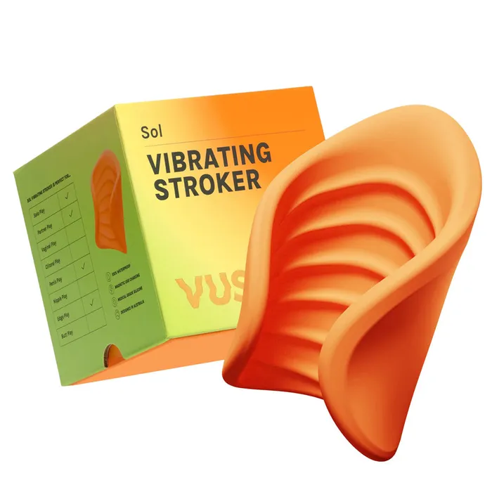 Vush Sol 10Mode Vibrating Ribbed Stroker Vush Male Sex Toys