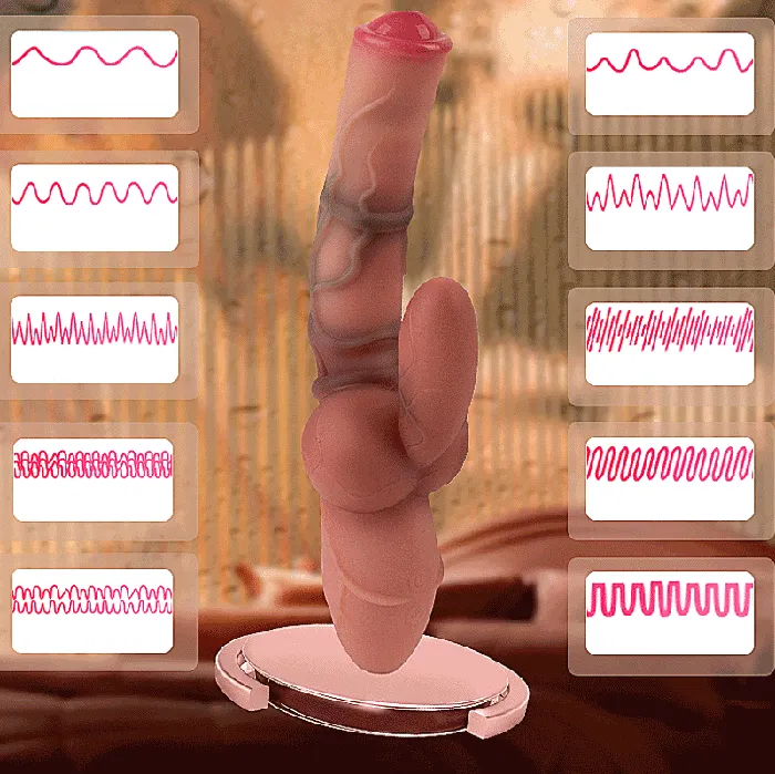 Xinghaoya Female Sex Toys Xinghaoya Silicone Vibrating Rabbit Dildo