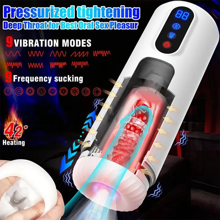 Xinghaoya Vibrators Automatic Thrusting Male Blow Job Toy