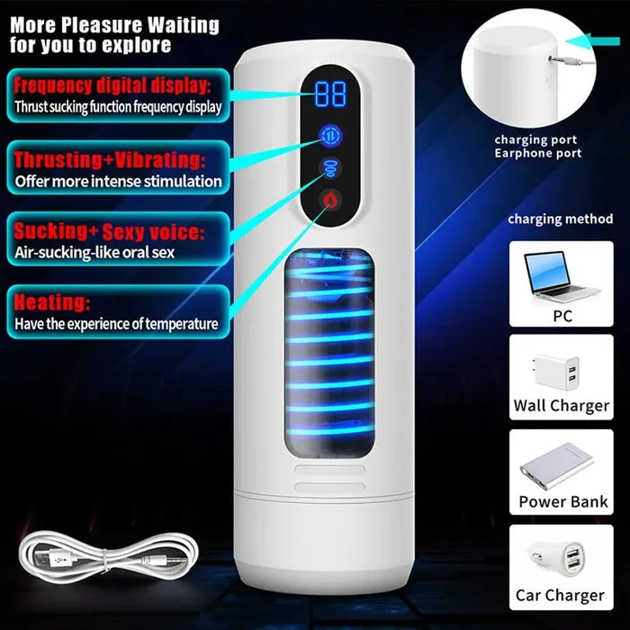 Xinghaoya Vibrators Automatic Thrusting Male Blow Job Toy